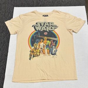 Star Wars Beige T-Shirt with Colorful Characters